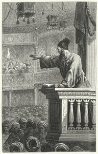 Un imam che legge dal Corano da Frederic Theodore Lix