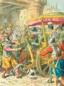 Assassinio del re Enrico IV di Francia da Frederic Theodore Lix