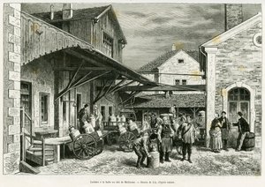 Caseificio alla Milk Hall di Mulhouse da Frederic Theodore Lix