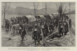 La Guerra tra Serbia e Bulgaria, la Ritirata Serba su Nisch, 26 novembre