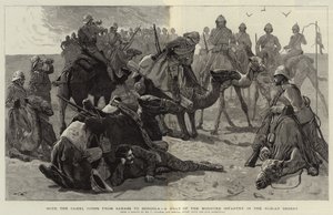 Con il Corpo dei Cammelli da Sarass a Dongola, una sosta della fanteria montata nel deserto nubiano da Frederic Villiers