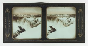 Vedute invernali delle Cascate del Niagara, Table Rock, lato canadese