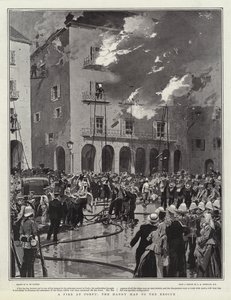 Un incendio a Corfù, l