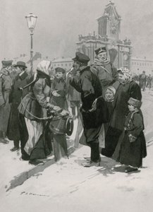 Un venditore ambulante di aringhe salate da Frederic de Haenen