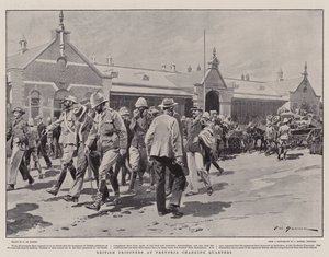 Prigionieri britannici a Pretoria che cambiano quartiere da Frederic de Haenen