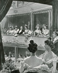Re Edoardo VII e famiglia a Covent Garden