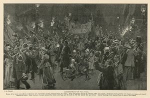 Giorno di Ladysmith a Pall Mall da Frederic de Haenen