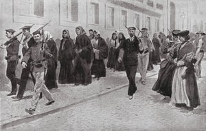 Suore sotto protezione repubblicana durante la rivoluzione da Frederic de Haenen