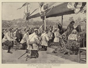 Verso la Cina, benedizione di un contingente russo da Frederic de Haenen