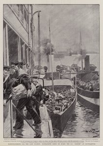 Rinforzi per la stazione del Capo, marinai che salgono a bordo della SS Briton a Southampton da Frederic de Haenen