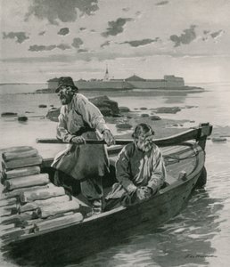 Fortezza di Schlusselburg, sul Lago Ladoga da Frederic de Haenen