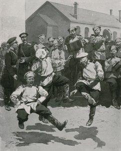 Soldati che ballano in caserma da Frederic de Haenen