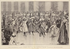 Il ballo in maschera dei bambini alla Mansion House, intrattenitori giovanili