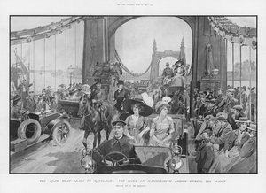 La scena sul ponte di Hammersmith durante la stagione da Frederic de Haenen