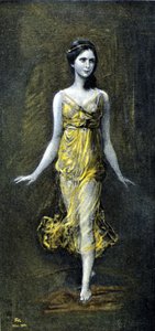 Isadora Duncan (1878 - 1927) di Kaulbac. Novembre 1902 da Frederich August Kaulbach