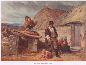 Uno sfratto irlandese, illustrazione da 