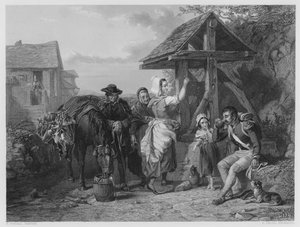 Il soldato stanco, dal quadro nella Galleria Vernon da Frederick (after) Goodall