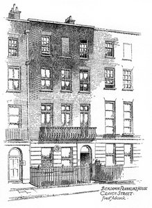 Casa di Benjamin Franklin, 36 Craven Street, Londra da Frederick Adcock