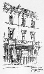 Casa di George Borrow, Hereford Square, Londra, 1912 da Frederick Adcock