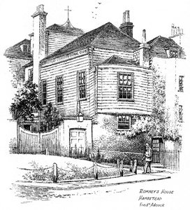 Casa di George Romney, Hampstead, Londra da Frederick Adcock
