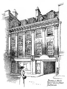 Casa di James Boswell, Great Queen Street, Covent Garden, Londra, 1912 da Frederick Adcock