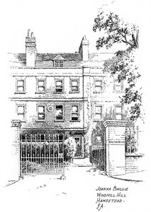 Casa di Joanna Baillie, Windmill Hill, Hampstead, Londra, 1912 da Frederick Adcock