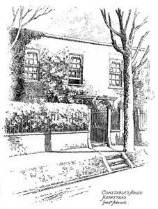 Casa di John Constable, Hampstead, Londra, 1912 da Frederick Adcock