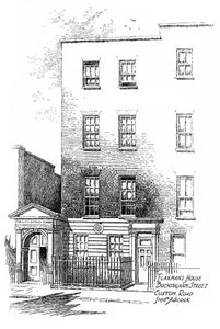 Casa di John Flaxman, Buckingham Street, Euston Road, Londra, 1912 da Frederick Adcock