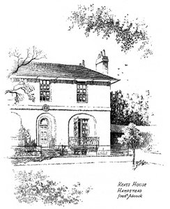 Casa di Keats, Hampstead, Londra, 1912 da Frederick Adcock