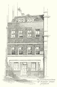 Casa di Sir Joshua Reynolds, Great Newport Street da Frederick Adcock