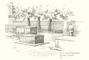 Cimitero di St Olave, Silver Street da Frederick Adcock