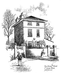 Casa di Thomas Hood, St Johns Wood, Londra, 1912 da Frederick Adcock