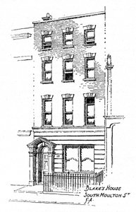 Casa di William Blake, 17 South Molton Street, Londra, 1912 da Frederick Adcock