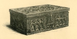 Scatola di quercia, XIV secolo, 1881