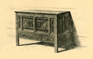 Cassapanca in quercia da Frederick Albert Slocombe