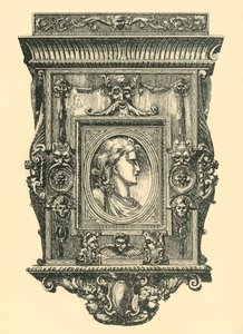 Cornice a specchio in noce, inizio-metà XIX secolo, 1881