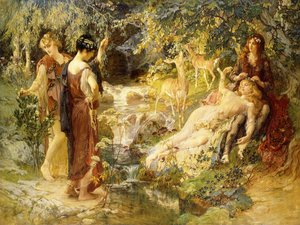 Un bosco segreto, 1900 da Frederick Arthur Bridgman
