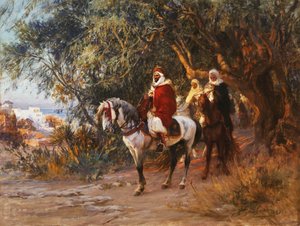 Arabi a cavallo da Frederick Arthur Bridgman
