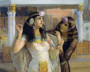Cleopatra sulle terrazze di Philae da Frederick Arthur Bridgman