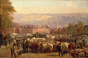La collina a Norwich nel giorno di mercato, 1871