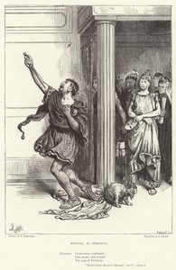 Bottom, come Piramo, Sogno di una notte di mezza estate, Atto V, Scena I da Frederick Barnard