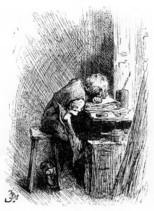 Charles Dickens alla fabbrica di lucido da scarpe, un