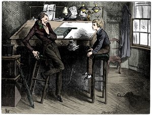 David Copperfield e Uriah Heep, 1912 da Frederick Barnard