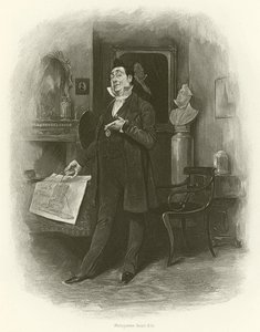 Mr. Pecksniff (incisione) da Frederick Barnard