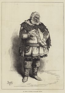 Mr Phelps come Falstaff, al Gaiety Theatre da Frederick Barnard