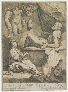 Pagina del titolo di Oorspronkelyk en vermaard konstryk tekenboek da Frederick Bloemaert