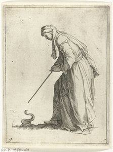 Donna con un serpente