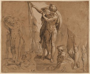 San Giovanni Battista da Frederick Bloemaert after Parmigianino