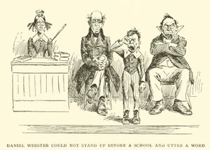 Daniel Webster non poteva alzarsi davanti a una scuola e pronunciare una parola da Frederick Burr Opper