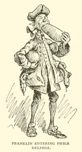 Franklin entra a Filadelfia da Frederick Burr Opper